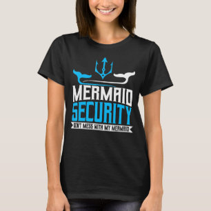 Camiseta Sereia Pai Merdad Pai Papa Merman Aniversário