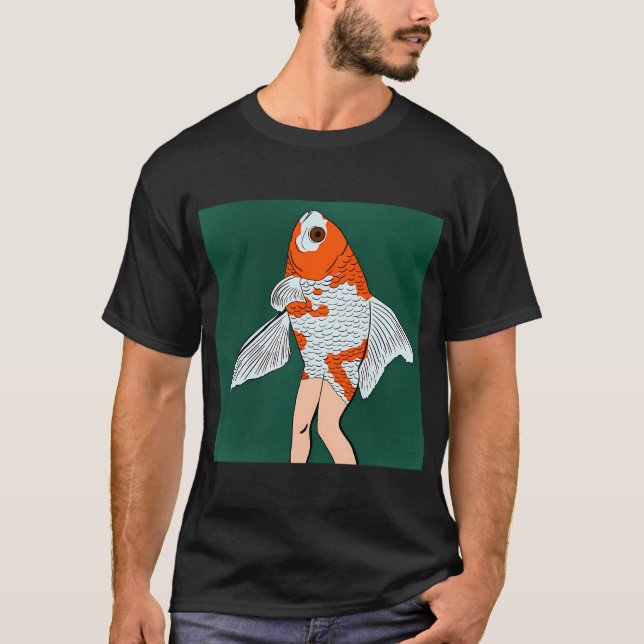 Camiseta Sereia Peixe Dourado (Frente)