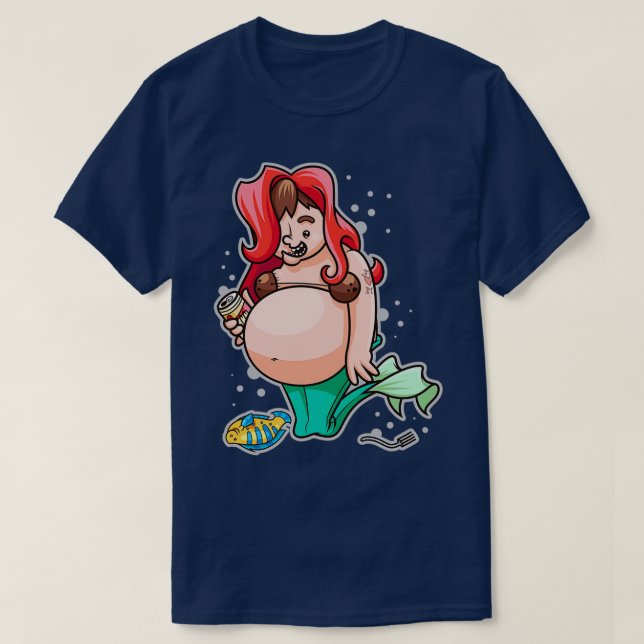 Camiseta Sereia Por Um Dia (Frente do Design)