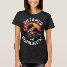 Camiseta Sereia Punk ao Pôr do Sol – Ilustração Tropical Ou