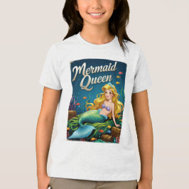 Camiseta Sereia Queen Cartoon Ocean Royalty