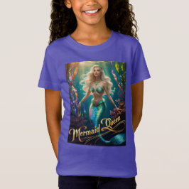 Camiseta Sereia Rainha Submarina Raparigas de Arte Submarin