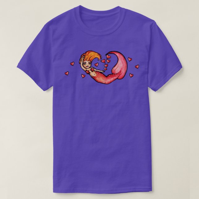 Camiseta Sereia Redhead (Frente do Design)