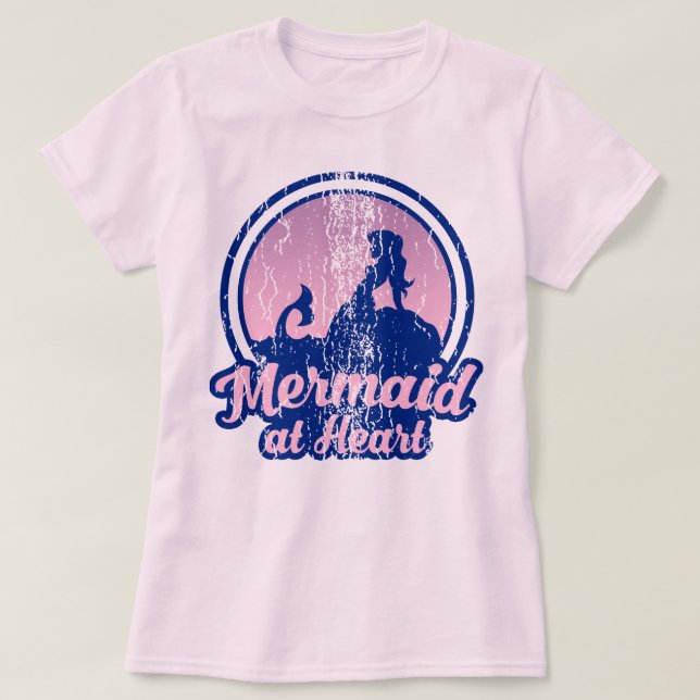 Camiseta Sereia Retro (Frente do Design)