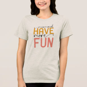 Camiseta Sereia Se Diverte Mais