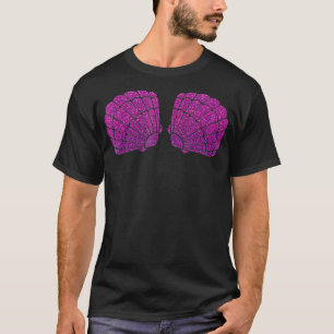 Camiseta Sereia Seashell Bra Roxo Violeta