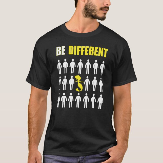 Camiseta Sereia Seja Diferente Inspiração (Frente)