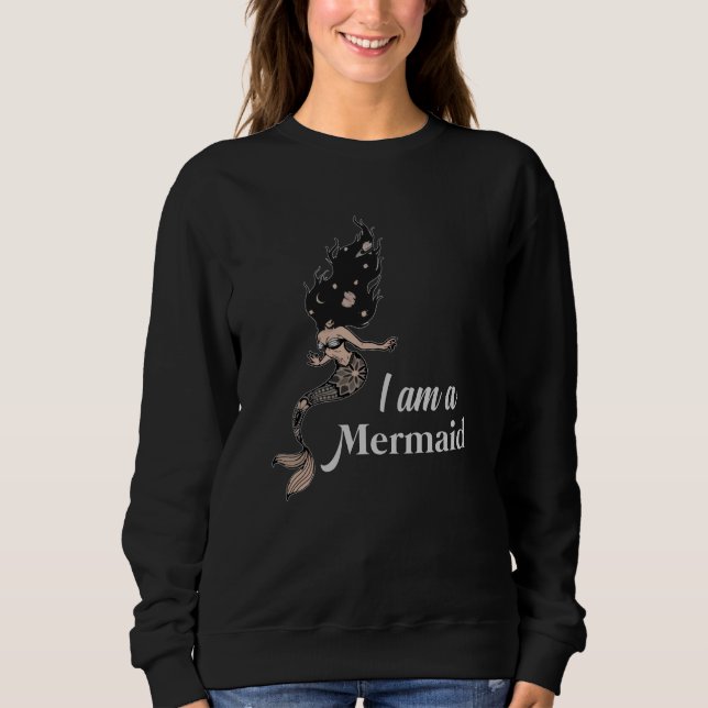 Camiseta Sereia Sereia, Garota do Mar Aniversário Engraçada (Frente)