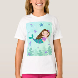 Camiseta Sereia Sob O Mar