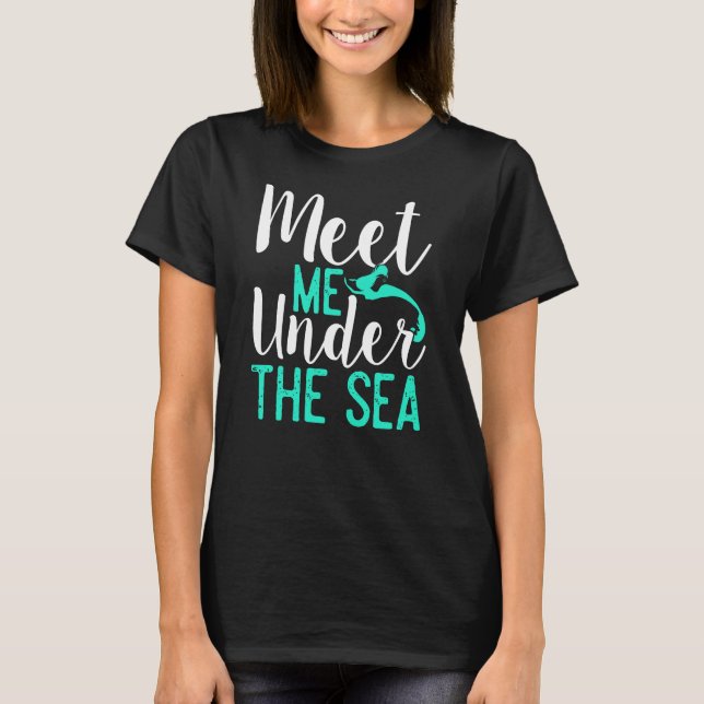 Camiseta Sereia Sob O Mar (Frente)
