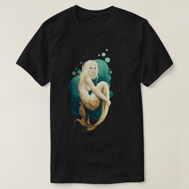 Camiseta Sereia Verde do Mar (Frente do Design)