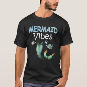 Camiseta Sereia Vibes Legal Conjunto de Correspondência Fam