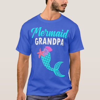 Camiseta Sereia Vovô Família Correspondente Sereia Aniversá