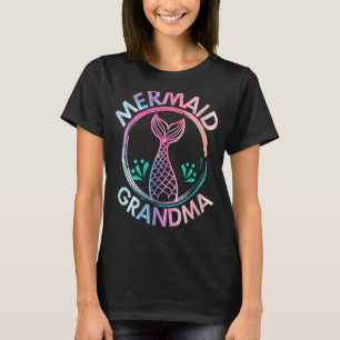 Camiseta Sereia Vovó Vovó Família Correspondendo Nascimento