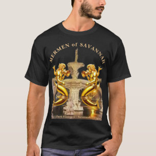Camiseta Sereias de Savannah, Geórgia. Fonte do Parque Fors