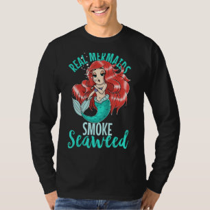 Camiseta Sereias Fumam algas adultas Potes Fumantes