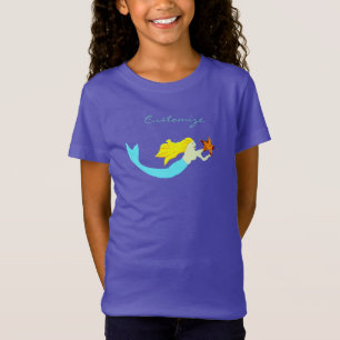 Camiseta Sereias louras bonitos com estrela Thunder_Cove