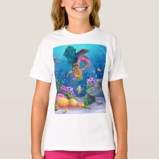 Camiseta Sereias se divertindo.