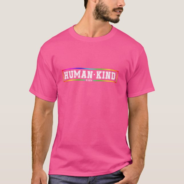 Camiseta Serem Ambos, Humanos, Igualdade, Sejam Bonitos. (Frente)