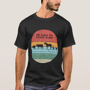 Camiseta Serem Bons Animais De Fazenda Retrô Vegan Vegetari