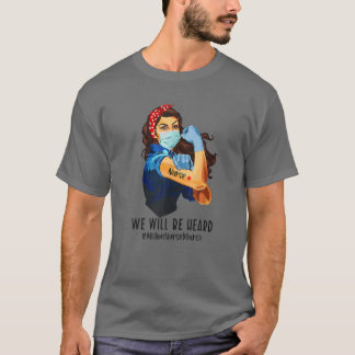 Camiseta Seremos Ouvidos A Enfermeira Asiática Milhões De E