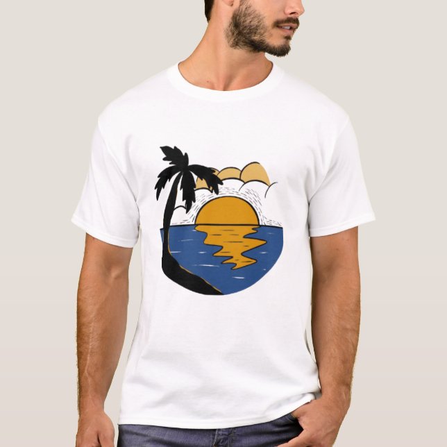 Camiseta Serena Fuga da Natureza – Sol, Árvore e R (Frente)