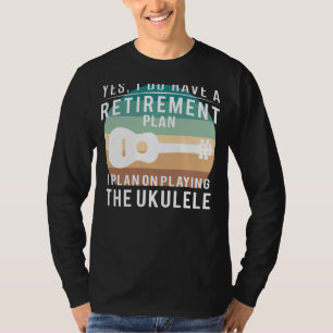 Camiseta Serenada de aposentadoria útil do Ukulele: Engraça