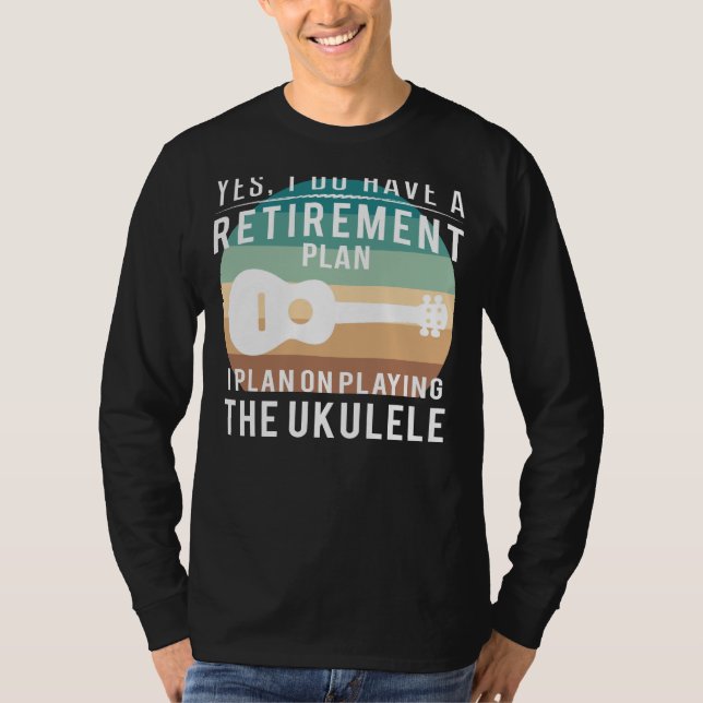 Camiseta Serenada de aposentadoria útil do Ukulele: Engraça (Frente)