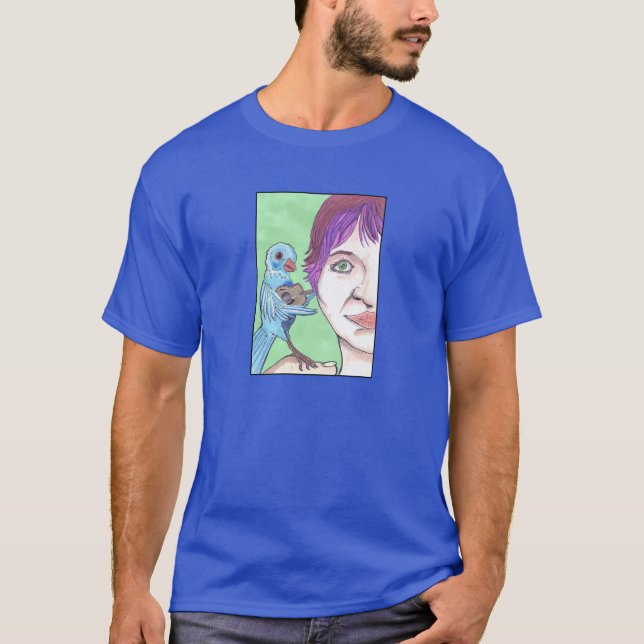Camiseta Serenata do Pássaro Azul (Frente)