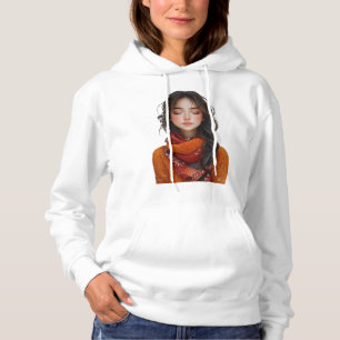 Camiseta Serene Beauty - Retrato Ilustrado de Paz Interior
