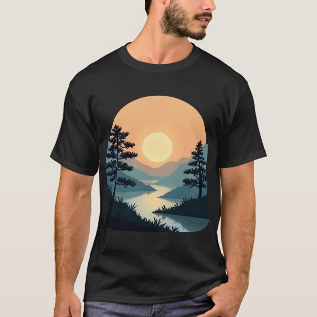 Camiseta Serene Landscape (Frente)