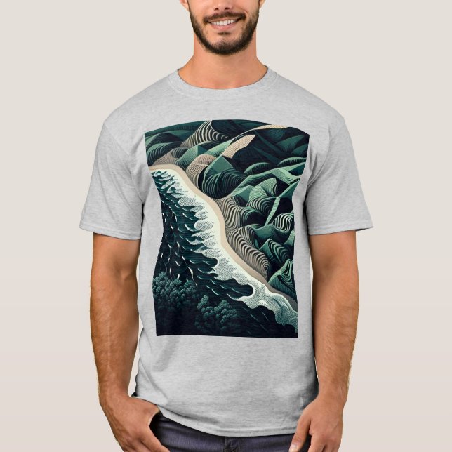 Camiseta Serene Shores (Frente)