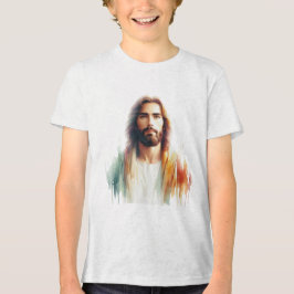 Camiseta Serene Watercolor Jesus Christ Portrait – Spiritua