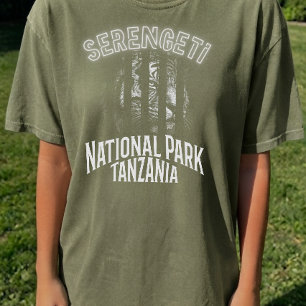 Camiseta Serengeti Parque Nacional Tanzânia Vida Selvagem P