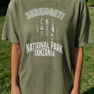 Camiseta Serengeti Parque Nacional Tanzânia Vida Selvagem P