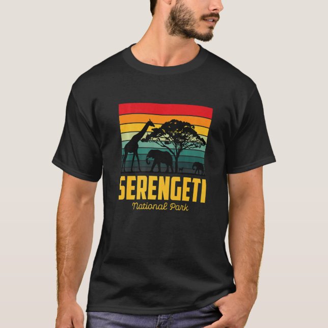 Camiseta Serengeti Tanzânia Safari Africa National Park (Frente)