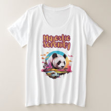 Serenidade Colorida: Panda em um Habitat Esbusto