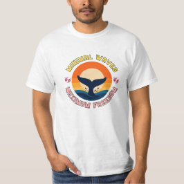 Camiseta Serenidade da Cauda de Baleia ao Pôr do Sol