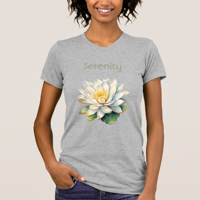 Camiseta Serenidade da Flor de Lótus (Frente)