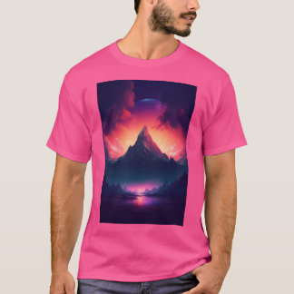 Camiseta Serenidade Da Onda Sintética Do Dreamscape Das Mon