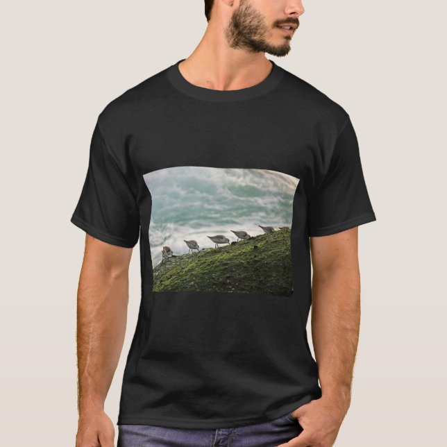 Camiseta Serenidade de Aves Marinhas (Frente)