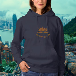 Camiseta Serenidade - Design de Flor de Lótus Cobre
