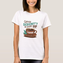 Camiseta Serenidade do café em cada SIP