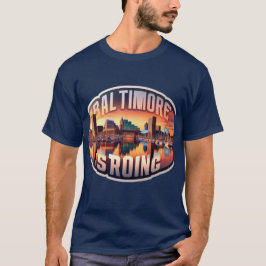 Camiseta Serenidade do Inner Harbor: Baltimore Forte