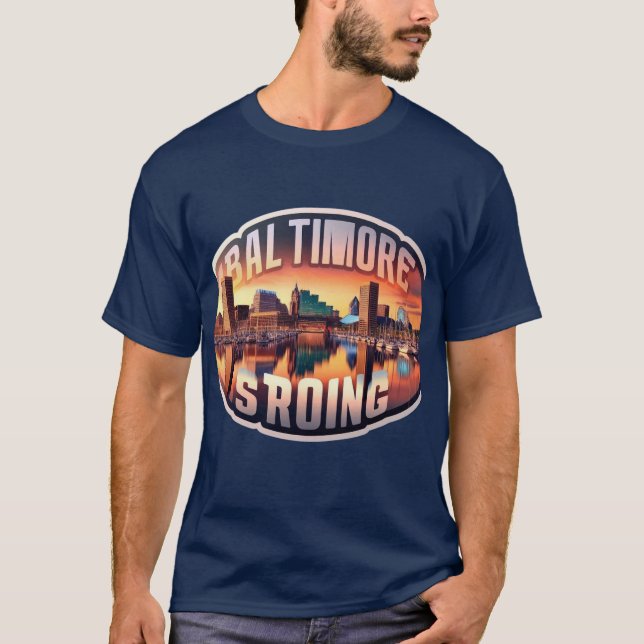 Camiseta Serenidade do Inner Harbor: Baltimore Forte (Frente)