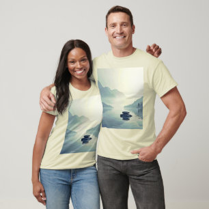 Camiseta Serenidade do Lago Tranquil Mountain