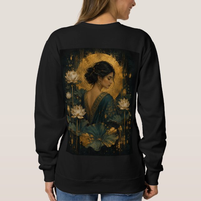 Camiseta Serenidade do Lótus ao Luar (Verso)