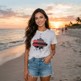Camiseta Serenidade do Pôr do Sol | Lagoa Noturna