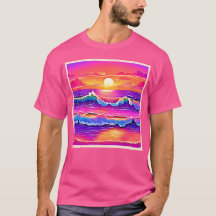Serenidade do Sunset da Onda Retroativa