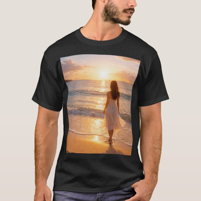 Camiseta Serenidade Dourada (Frente)